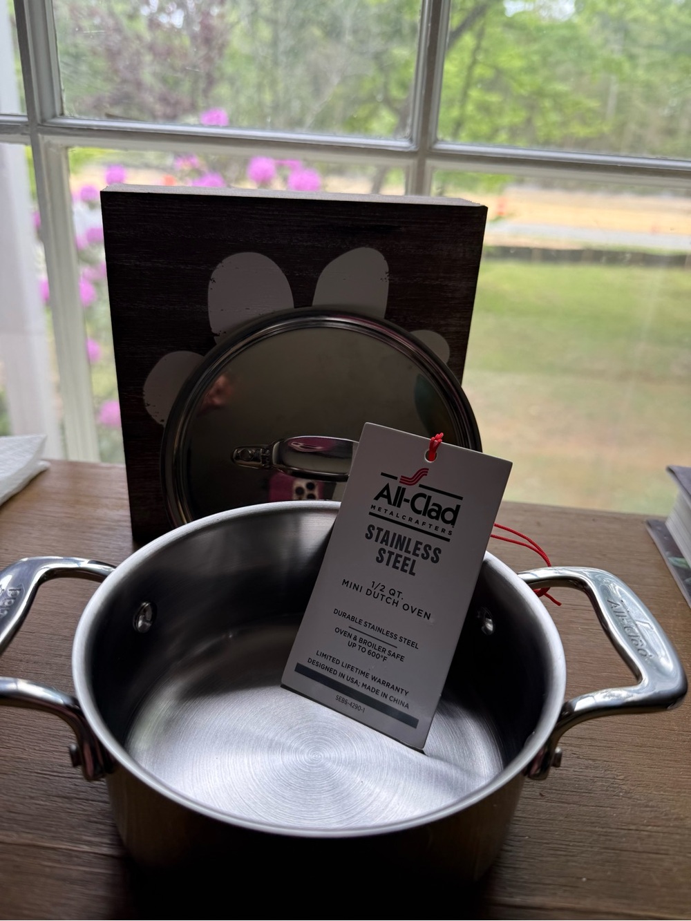 All-Clad Stainless Steel 0.5 Qt Mini Dutch Oven w/ Lid | NEW w/ Tags